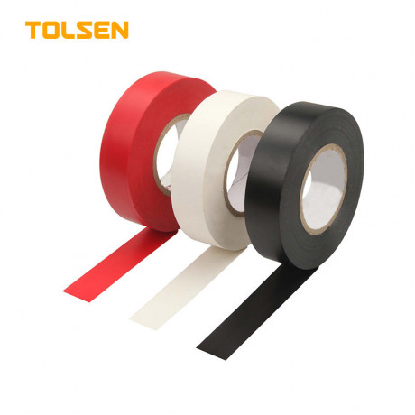 Изолента ПВХ ЧЕРНАЯ, 19мм 0.13мм 9.15м TOLSEN (400шт) 38023