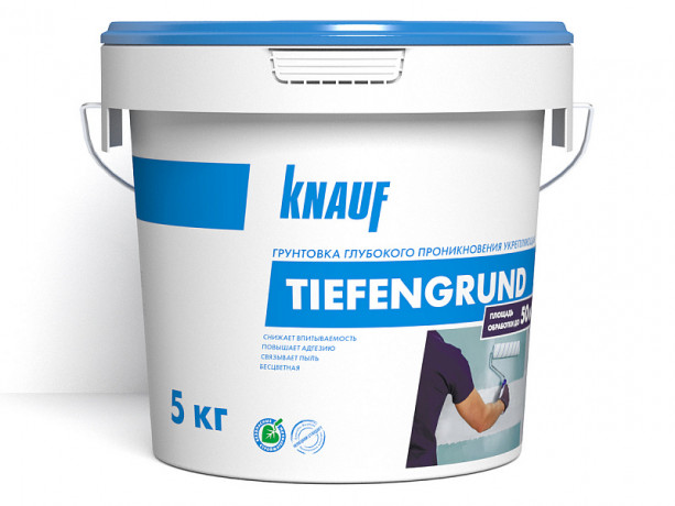 KNAUF Грунтовка Тифенгрунд 5 кг ведро (80шт)