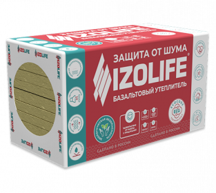 IZOLIFE СТ 60, 60кг/м3, 1200.600.100 (6 плит), (4,32 м2/уп; 0,432 м3/уп), 16 шт/пал