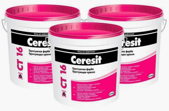 Ceresit Краска-грунт CT 16/ 5 л. ведро (90 шт/пал) Ceresit Краска-грунт CT 16/ 5 л. ведро (90 шт/пал)