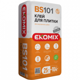 Смесь Экомикс "Клей для плитки" BS 101, класс C1, 25 кг (48 м\паллета)