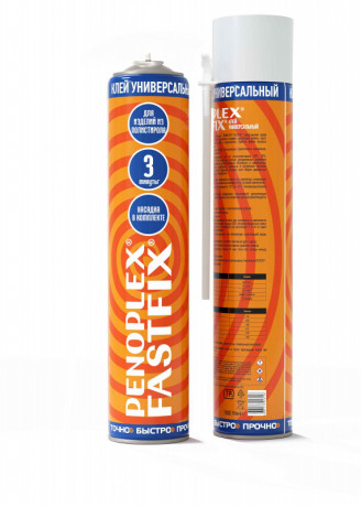 Клей-пена бытовая в аэрозольной упаковке PENOPLEX FASTFIX (12шт/пал/ 672 шт/пал)