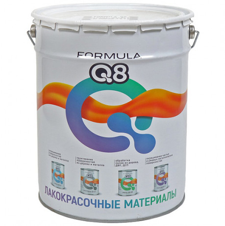 Грунт-эмаль по ржавчине Серая 20 кг Formula Q8