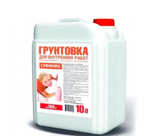 Суффикс Грунтовка универсальная гл. проникновения 10 л.(60шт/пал) БЕЛАЯ