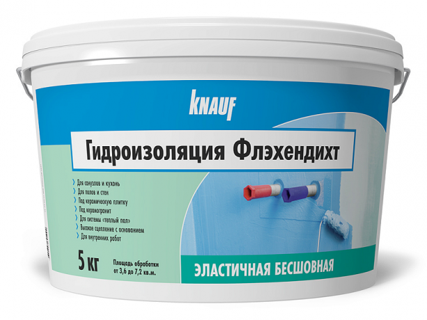 KNAUF Гидроизоляция Флехендихт без битума 5кг