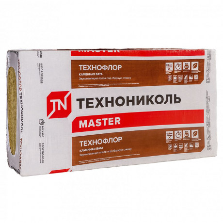 Технониколь Минвата ТЕХНОФЛОР СТАНДАРТ 30*600*1200 (5,76 м2)(40шт/пал)