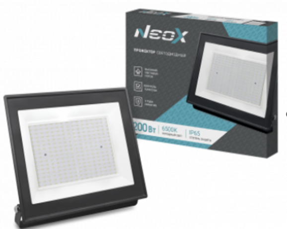 Прожектор светодиодный ДДО-8 200Вт 230В 6500К 21000лм 105лм/Вт IP65 NEOX