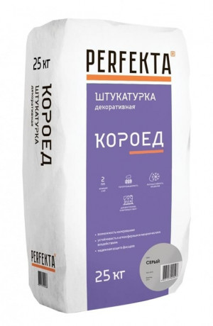 PERFEKTA Штукатурка декоративная "Короед" 2,5 мм , 25кг (54 шт/пал)