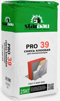 StarBau Клей для приклейки PRO 39 (25 кг)(60 м\паллета)