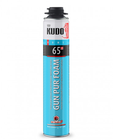 КУДО Пена монтажная HOME проф. KUDO 65 (920 г)(12 шт/уп) KUPHP10U65
