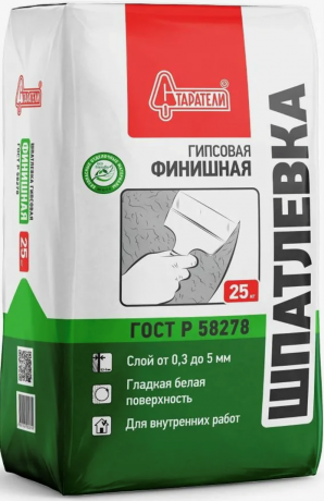 Старатели Шпатлевка гипсовая финишная 20кг,(77 м\паллета)