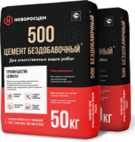 Цемент Новоросцемент оригинал ПЦ500 Д0 (25кг) 56шт/пал