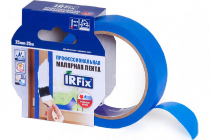Лента малярная для деликатных поверностей синяя IRFix 25х25м (72шт/кор)