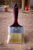 Кисть плоская нат.щетина 60/63(арт 7-06-050006)