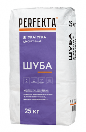 PERFEKTA Штукатурка декоративная "Шуба",2 мм  25кг (54 м/пал)