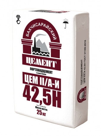 Цемент ЦЕМ II/A-И 42,5Н 25кг (64) супер цем