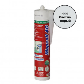 Герметик силиконовый MAPEI XS1, цвет №111 светло-серый 310 мл (12шт/уп)