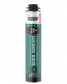 КУДО Клей полиуретановый монтажный проф. д/строй блоков KUDO PROFF 28+(12 шт/уп)