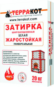 ТЕРРАКОТ Затирка Белая жаростойкая 5 кг