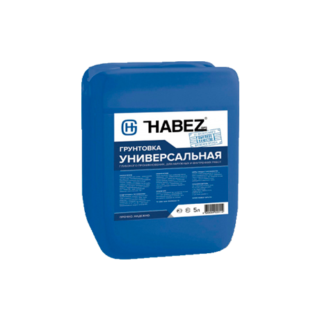 ХАБЕЗ УНИВЕРСАЛ, грунтовка универсальная 5 л (80шт/пал)