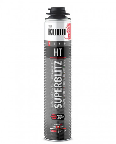 КУДО Клей-пена всесезонная KUDO SUPERBLITZ HT 1000 мл (12 шт/уп) KUPP10B13SBHT 