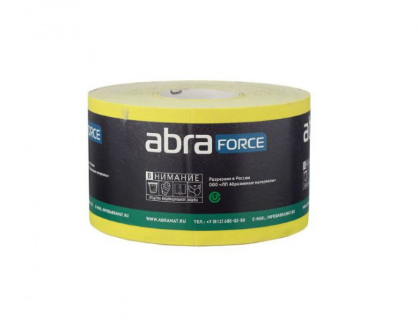 Бумага наждачная желтая 115мм х50м  P60  ABRAFORCE 53088