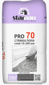 Starbau Стяжка пола (10-200 мм) "PRO70", 25кг (58/60 м/паллета)