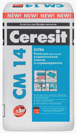 Ceresit CM 14 Extra Клей д/плитки, класс C2 T, 25 кг(48 м\паллета)