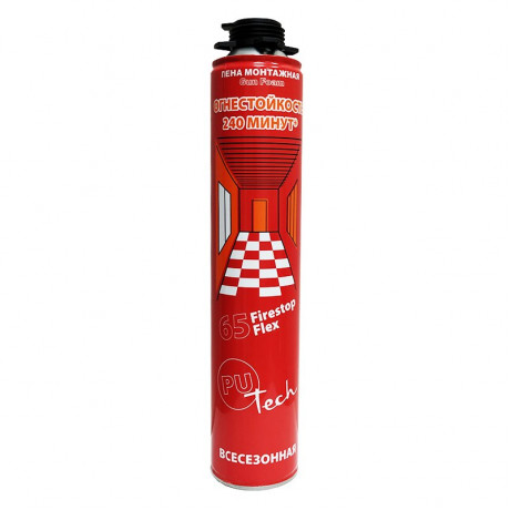 Пена монтажная Огнестойкая PUTECH FireStop 65